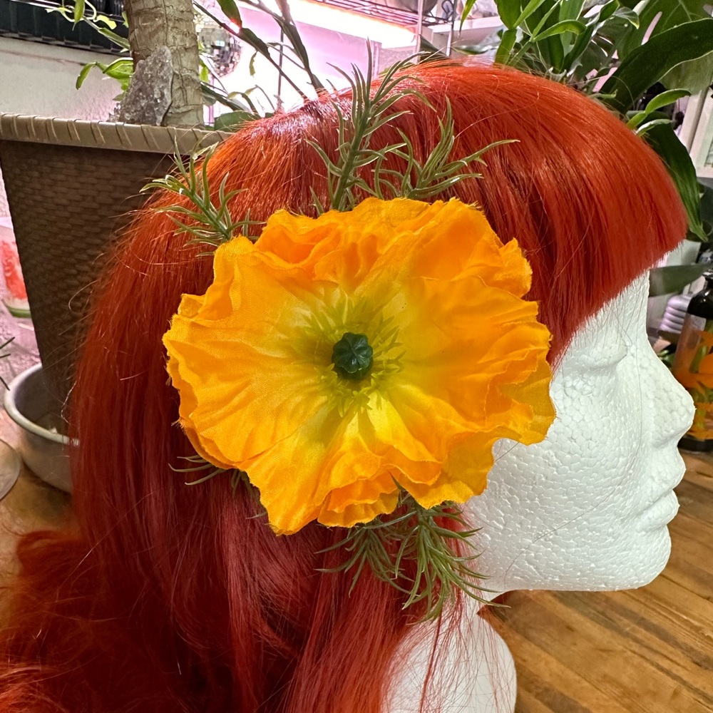 Flower hair clip